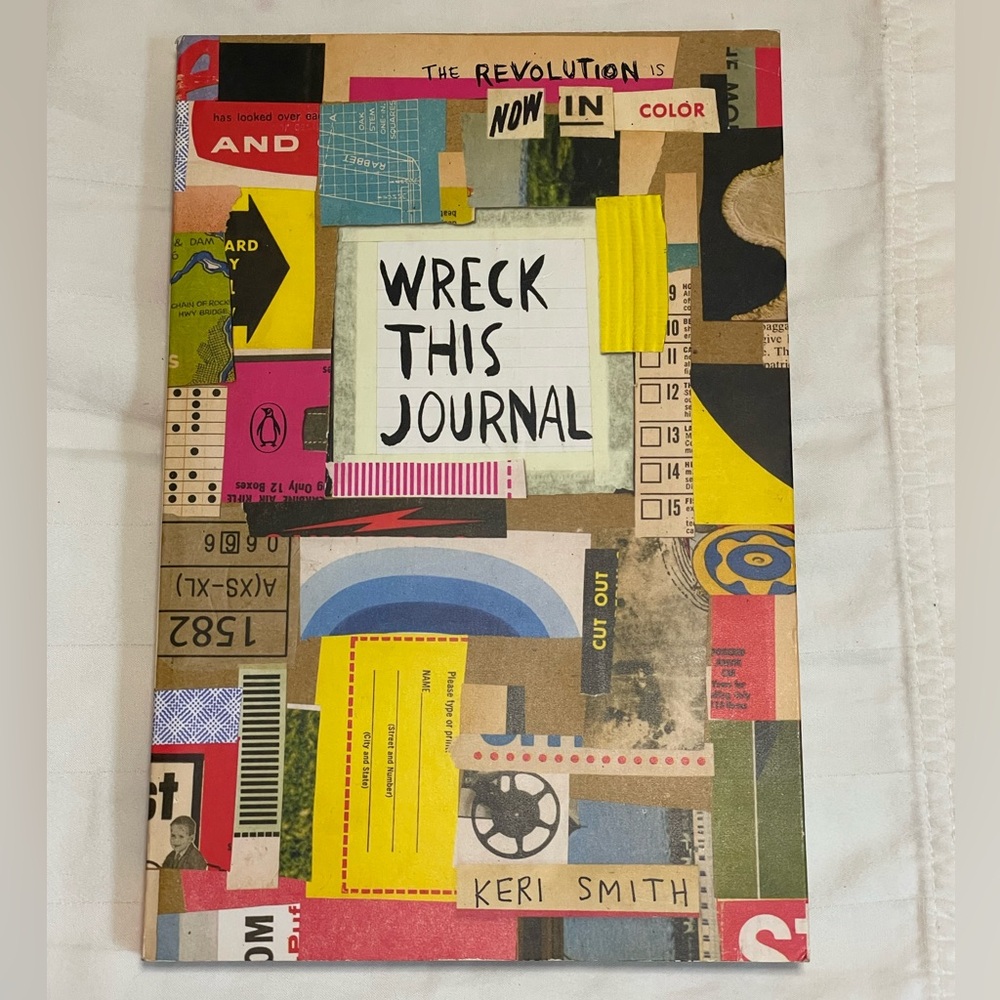 Wreck This Journal: Now in Color by Keri Smith Paperback Book 📖